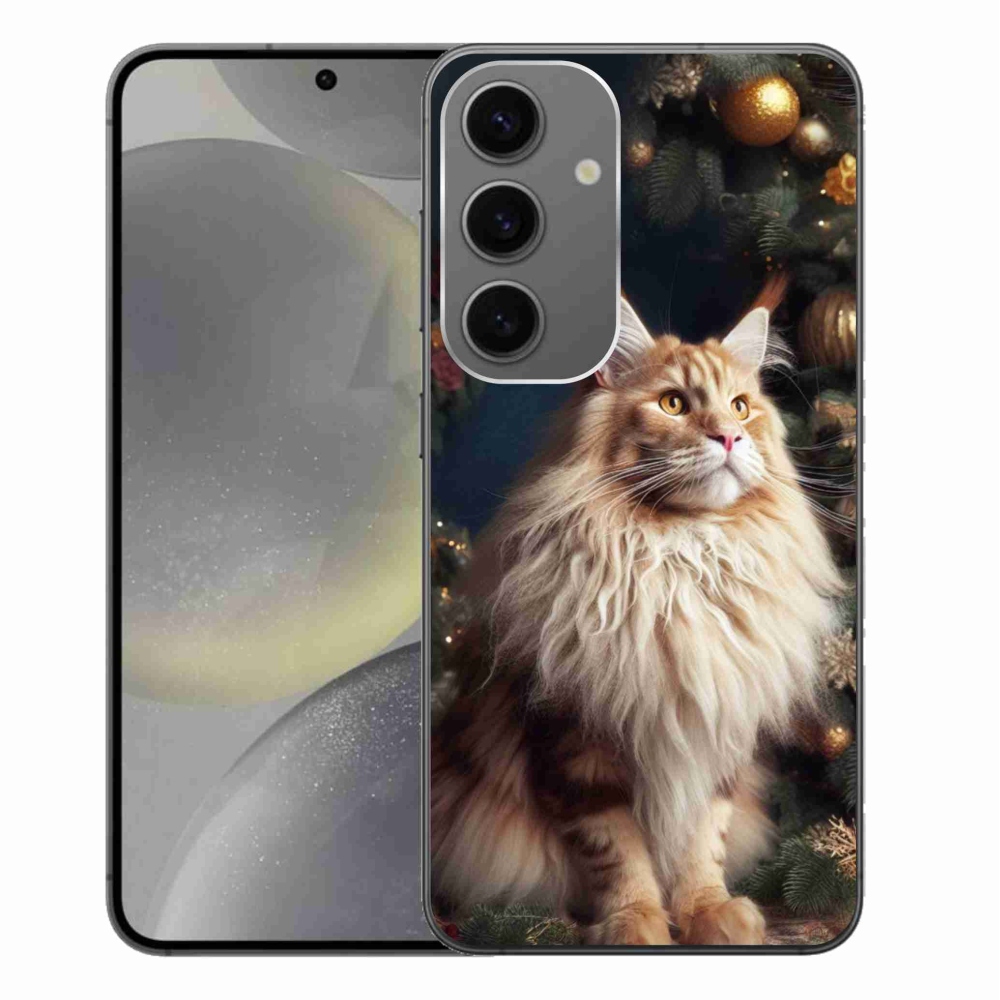 Zselés borítás mmCase Samsung Galaxy S24+ készülékhez - macska a fánál