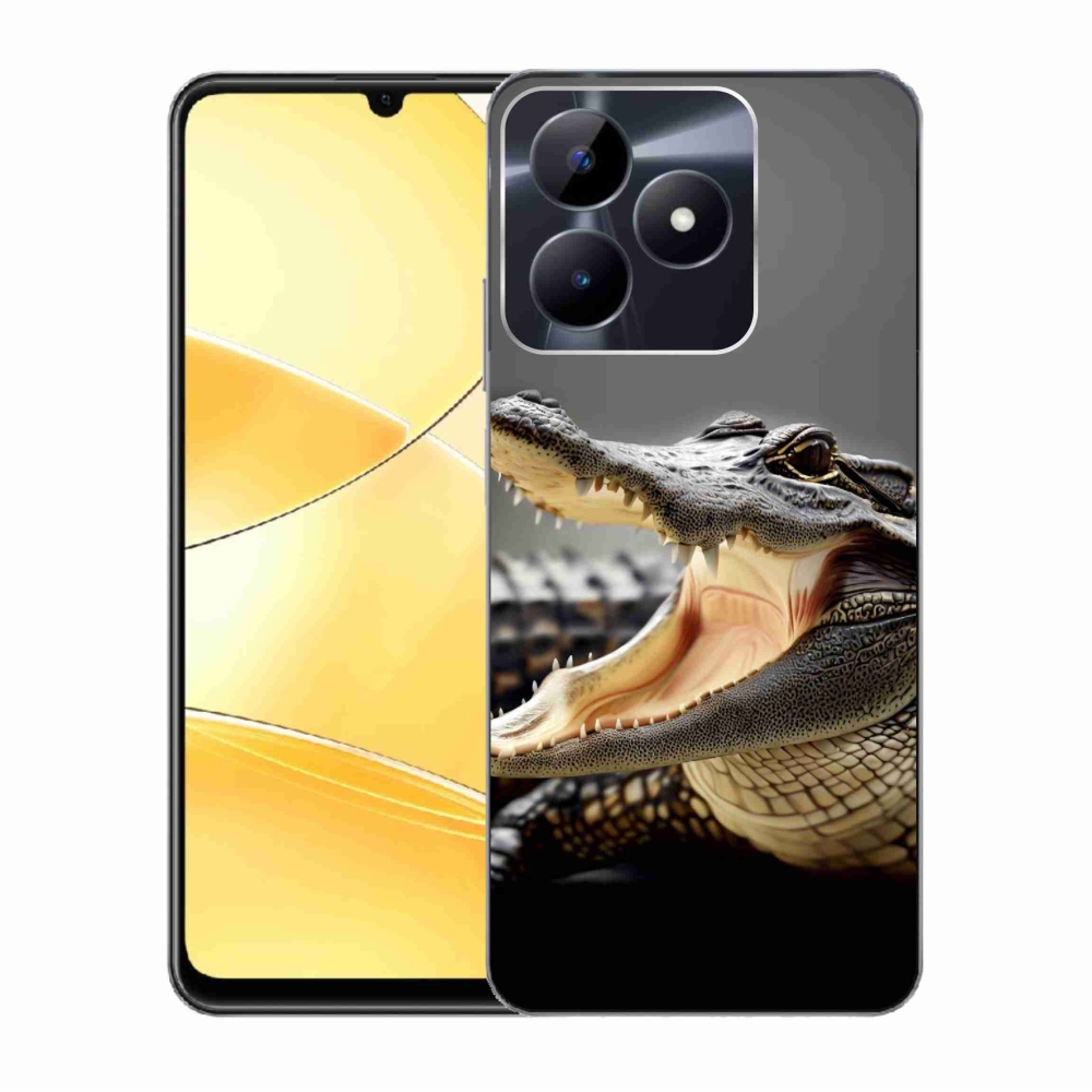 Zselés borító mmCase a Realme C51/C53 készülékhez - krokodil
