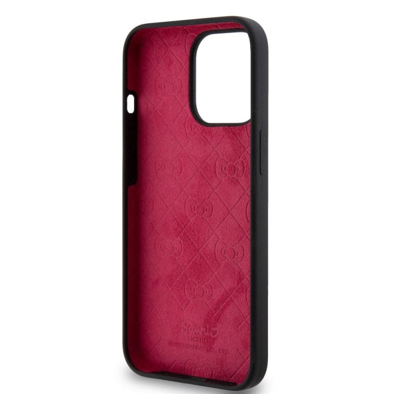 Hello Kitty Liquid Silicone Daydreaming Logo hátlap iPhone 13 Pro Fekete