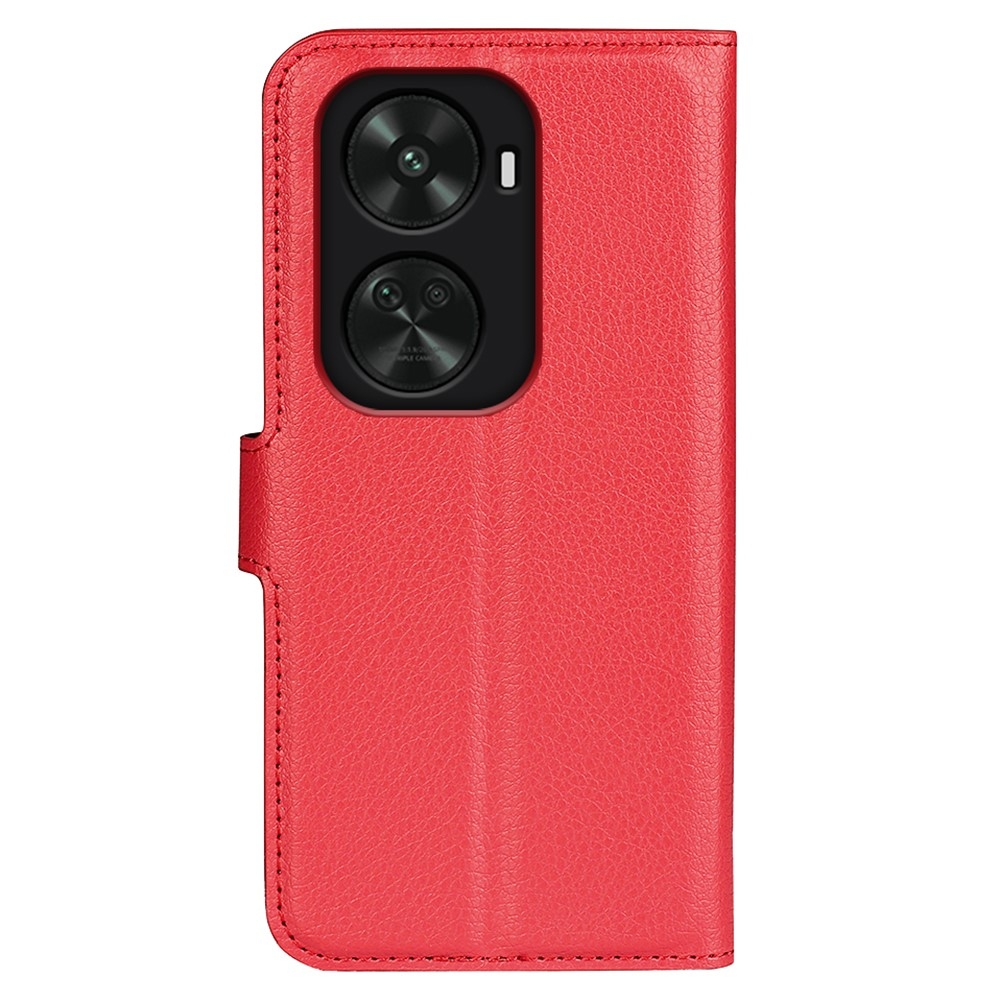 Litchi könyv tok Huawei Nova 12 SE-hez - piros