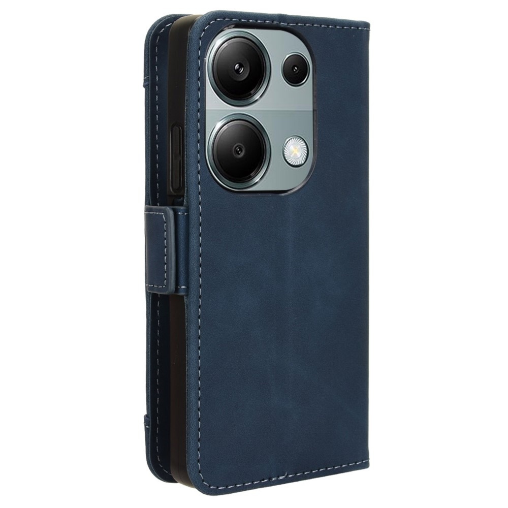 Kártyás könyv tok Xiaomi Redmi Note 14S/Note 13 Pro 4G/Poco M6 Pro - kék