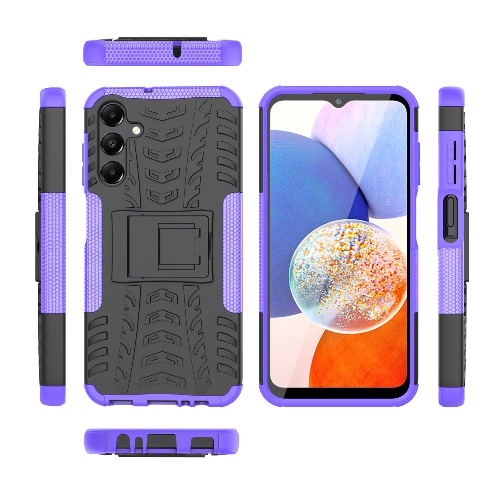 Rúgásálló hibrid borítás Samsung Galaxy A15 4G/5G készülékhez - lila
