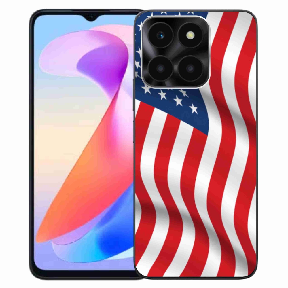 Gél borítás mmCase a Honor X6a számára - amerikai zászló