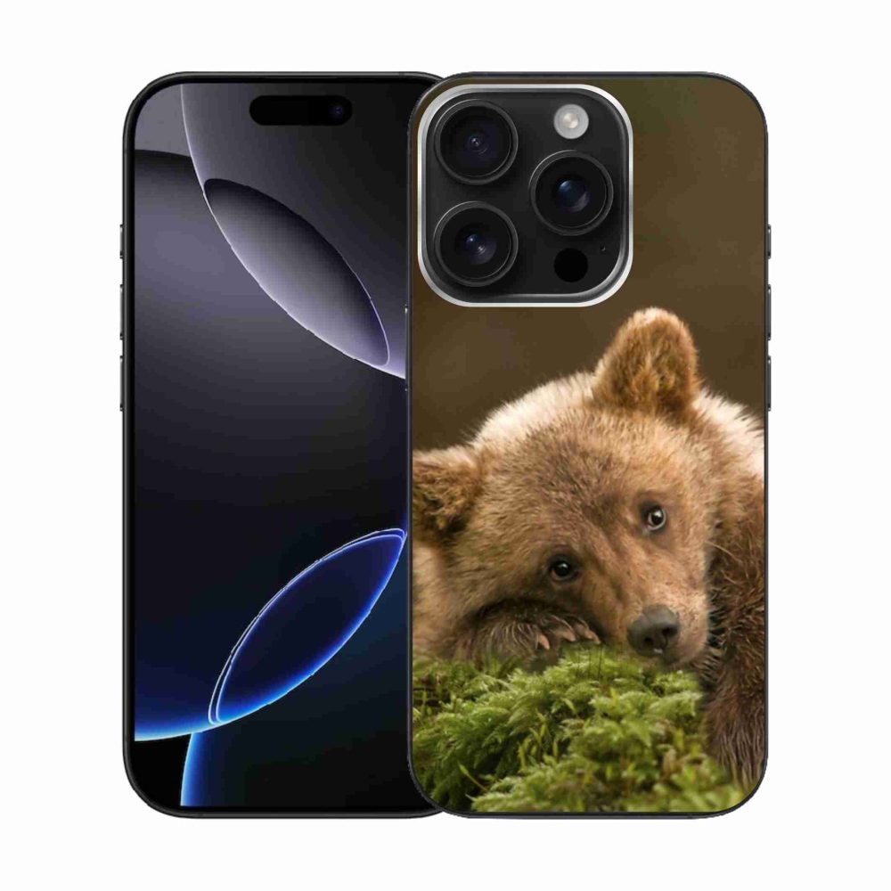 Zselés borítás mmCase iPhone 16 Pro készülékhez - medve