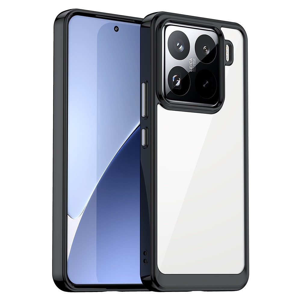 Gél tok fix hátlappal Xiaomi 15 Pro-hoz - fekete