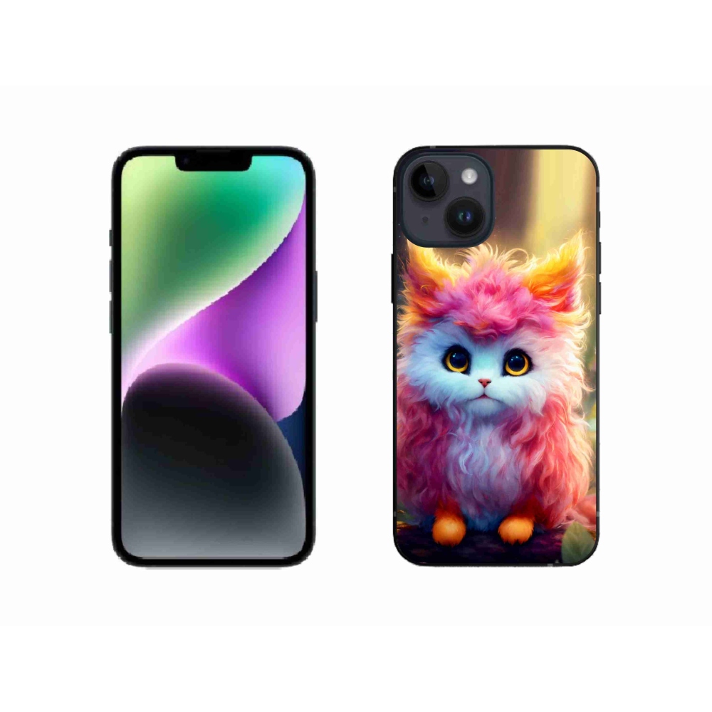 Gél borítás mmCase iPhone 14 készülékhez - aranyos cica 5
