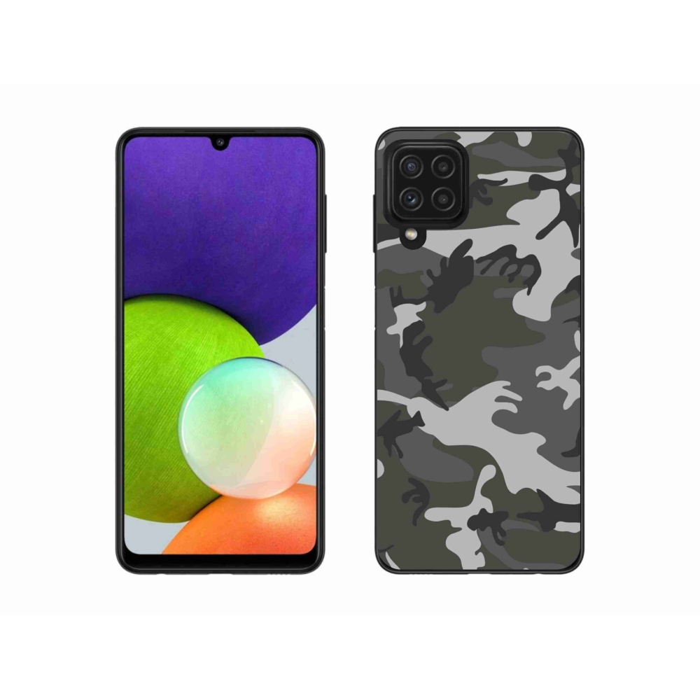 Gél védőhuzat mmCase Samsung Galaxy A22 4G - terepszínű mintázatú tokhoz