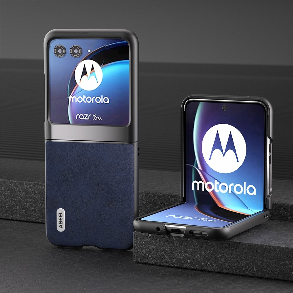ABEEL műanyag tok kemény hátlappal a Motorola Razr 40 Ultra 5G készülékhez - kék