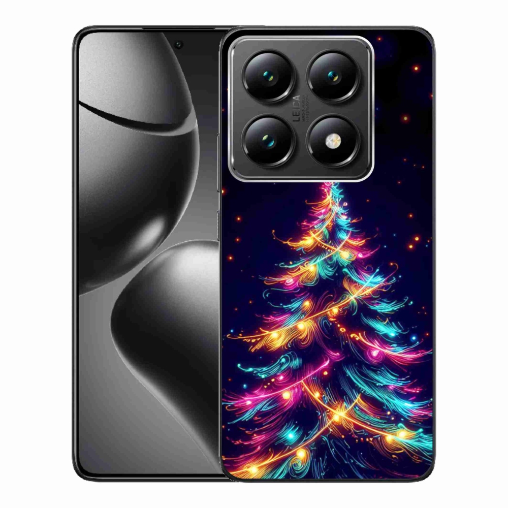 Gél borítás mmCase a Xiaomi 14T Pro számára - neon karácsonyfa