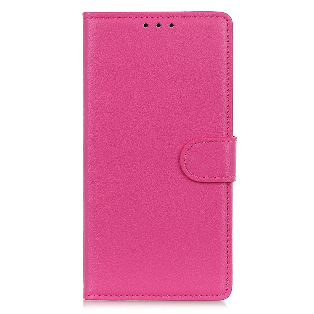 Litchie könyvtáska Samsung Galaxy A56 5G - rózsaszínű