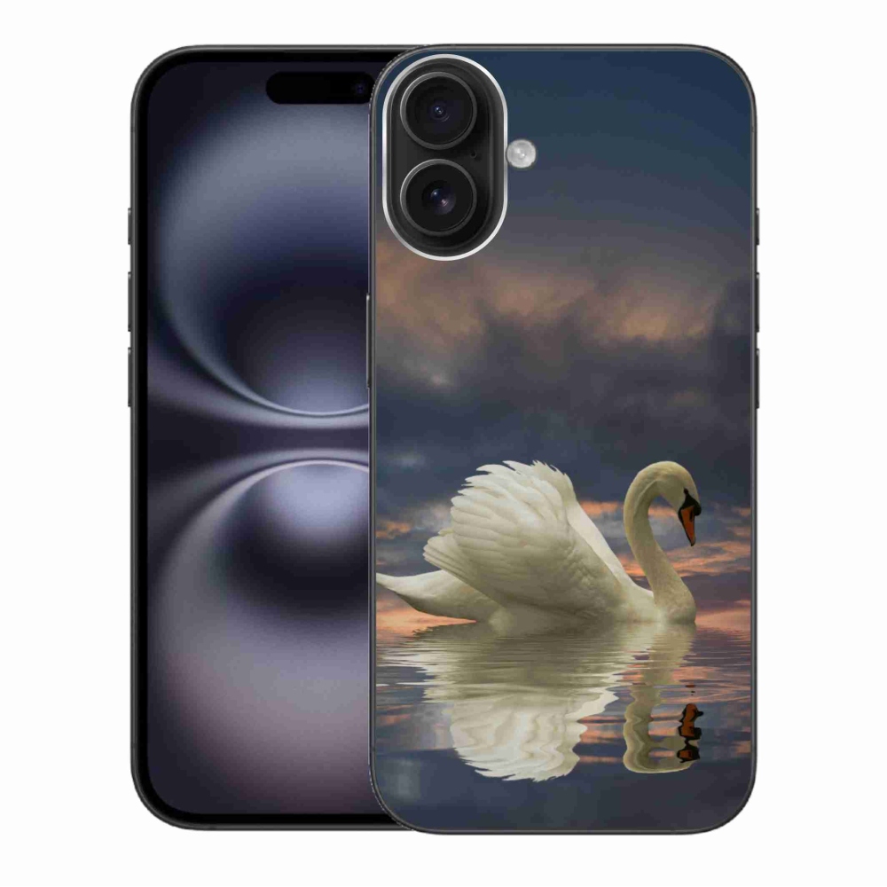 Zselés borítás mmCase iPhone 16 Plus készülékhez - hattyú
