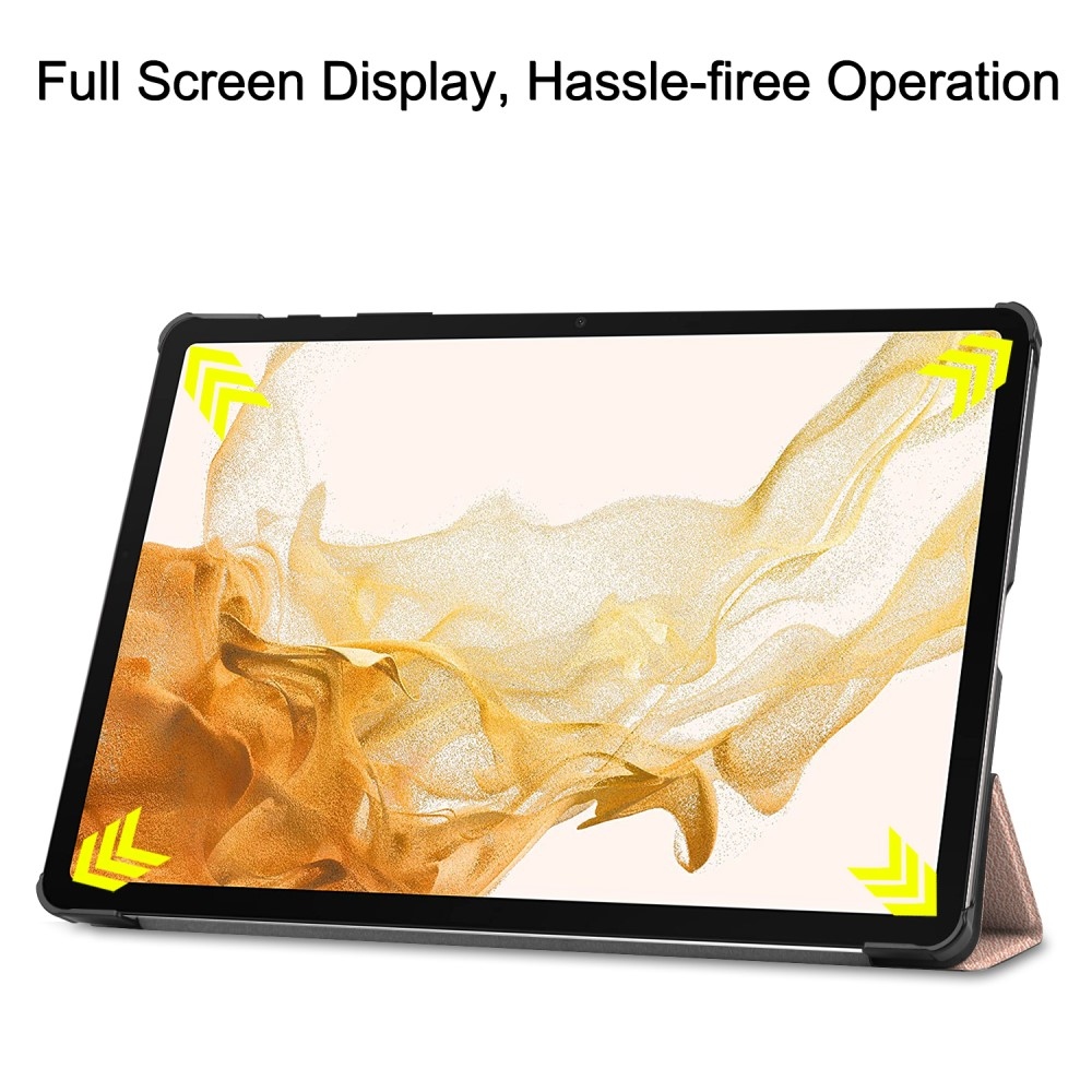 Ügyes záró tok Samsung Galaxy Tab S9+/Tab S10+ - rózsaarany színben