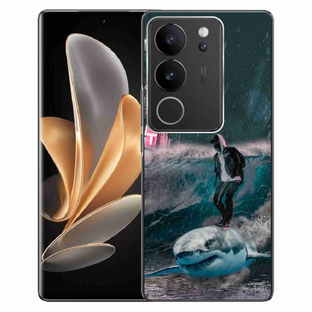 Zselés borítás mmCase a Vivo V29 5G-hez - cápa