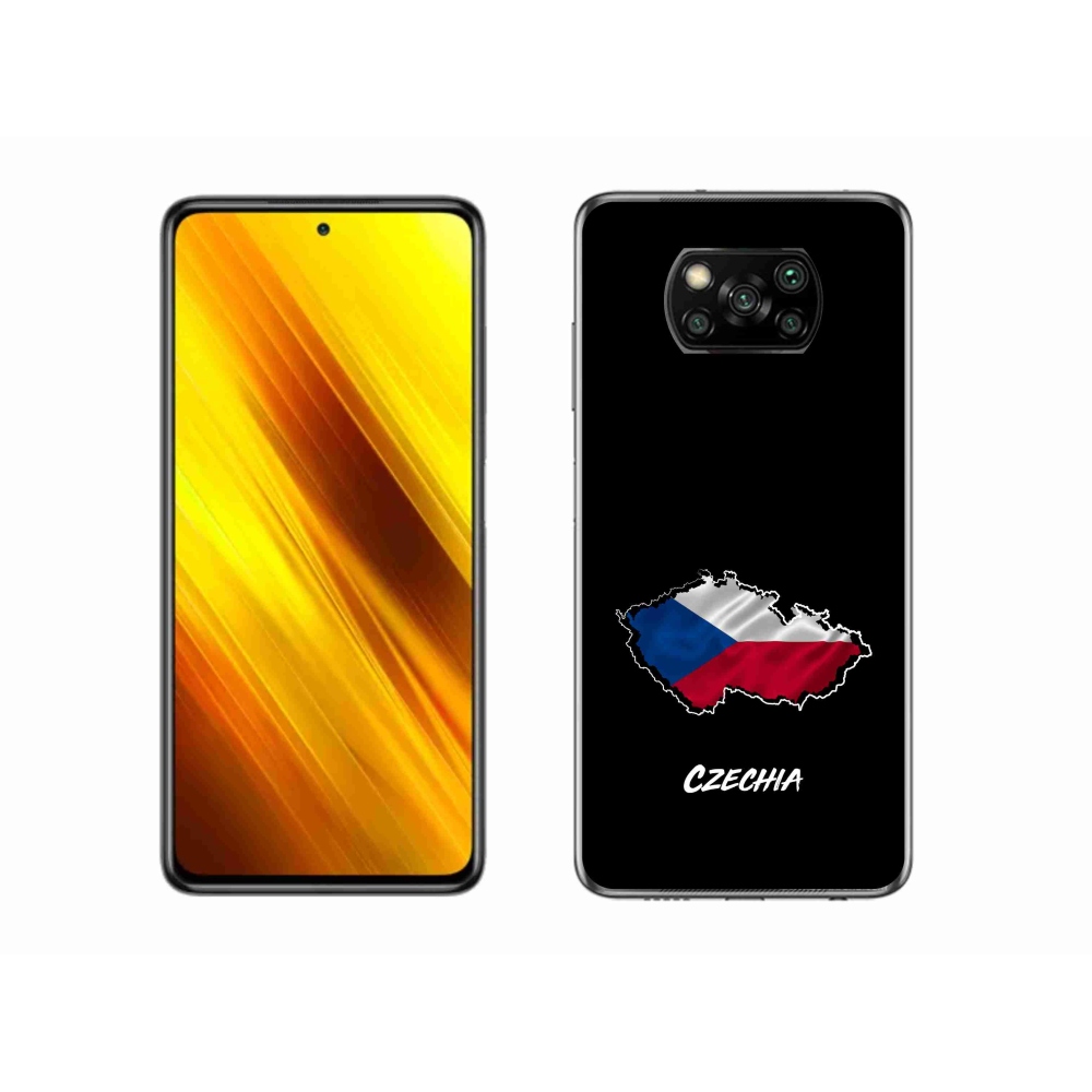 Gél borítás mmCase a Xiaomi Poco X3 Pro készülékhez - Csehország fekete háttér