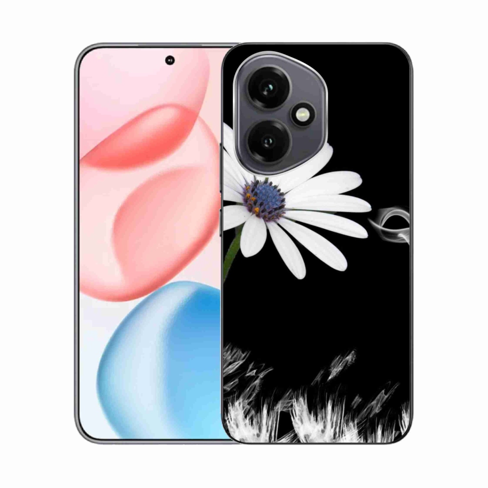 Zselés tok mmCase Honor 400-hoz - fehér virág