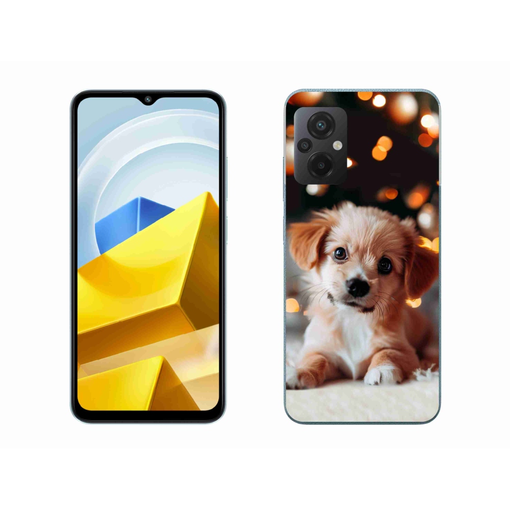 Gél borítás mmCase a Xiaomi Poco M5 4G-hez - kölyökkutyakék