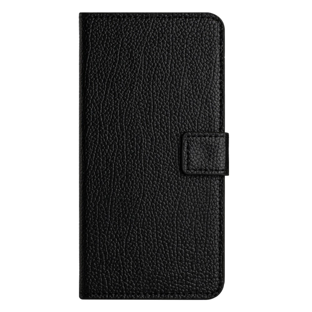 Litchie könyv tok Xiaomi Redmi Note 14 Pro 5G/Poco X7 5G/Note 14 Pro+ 5G - fekete