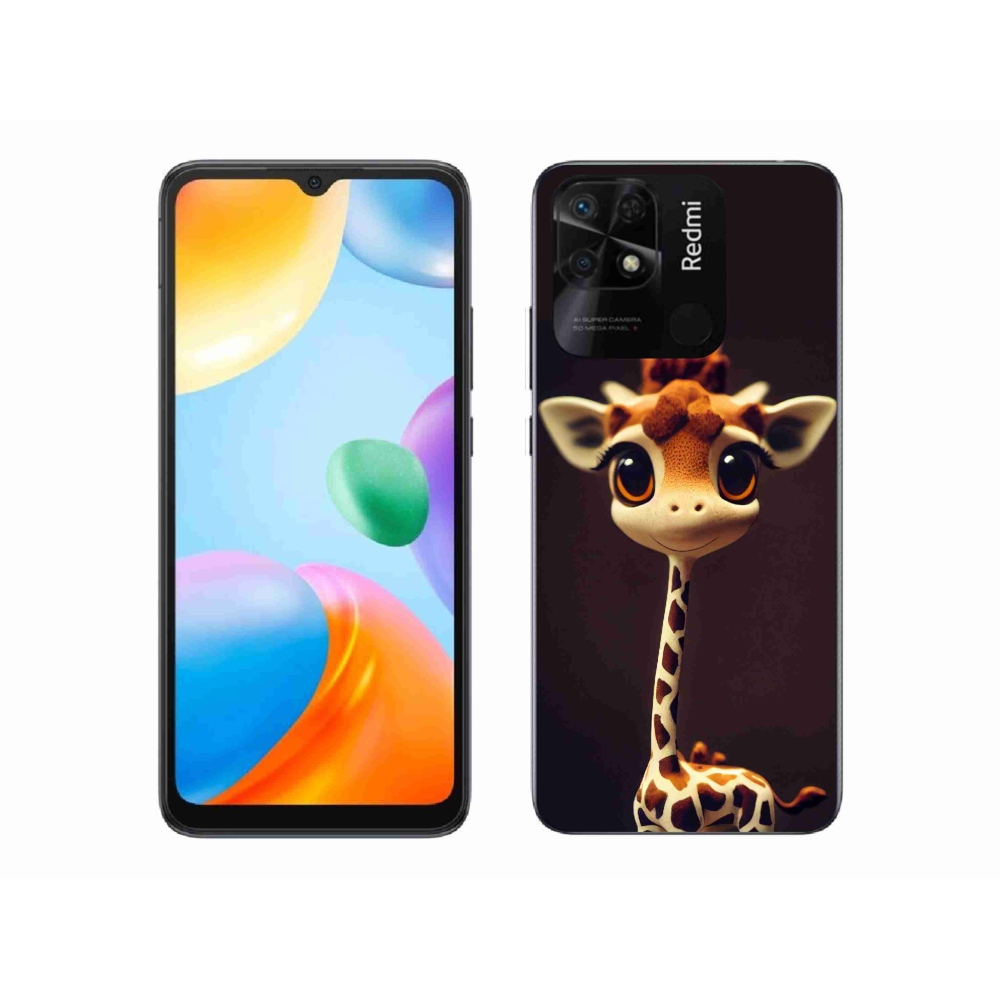 Gél borítás mmCase a Xiaomi Redmi 10C-hez - kis zsiráf