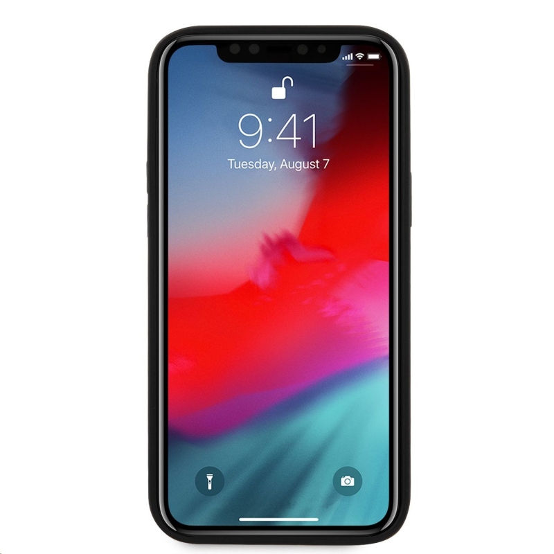 Guess 4G háromszög hátlap iPhone 12 Pro Max 6.7 szürke modellhez