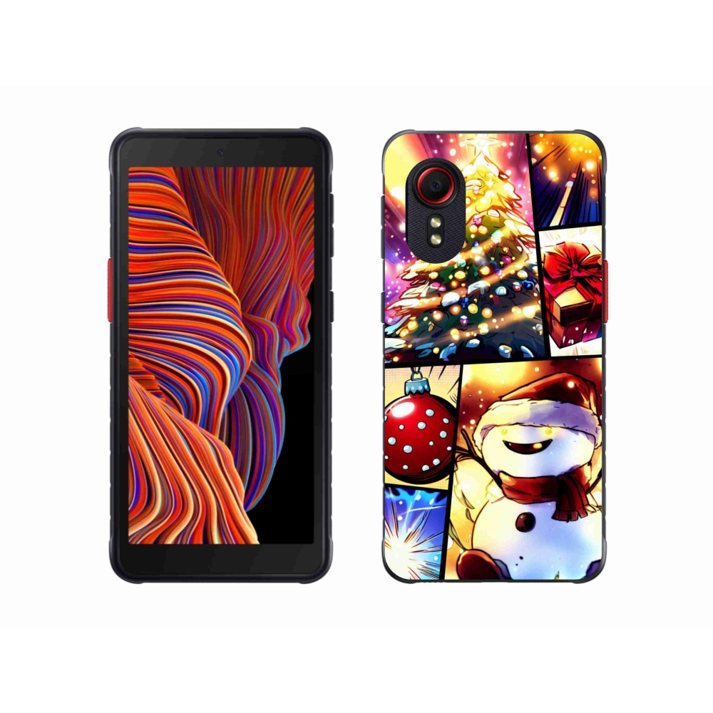 Gél borító mmCase Samsung Galaxy Xcover 5 készülékhez - karácsonyi motívumok 1