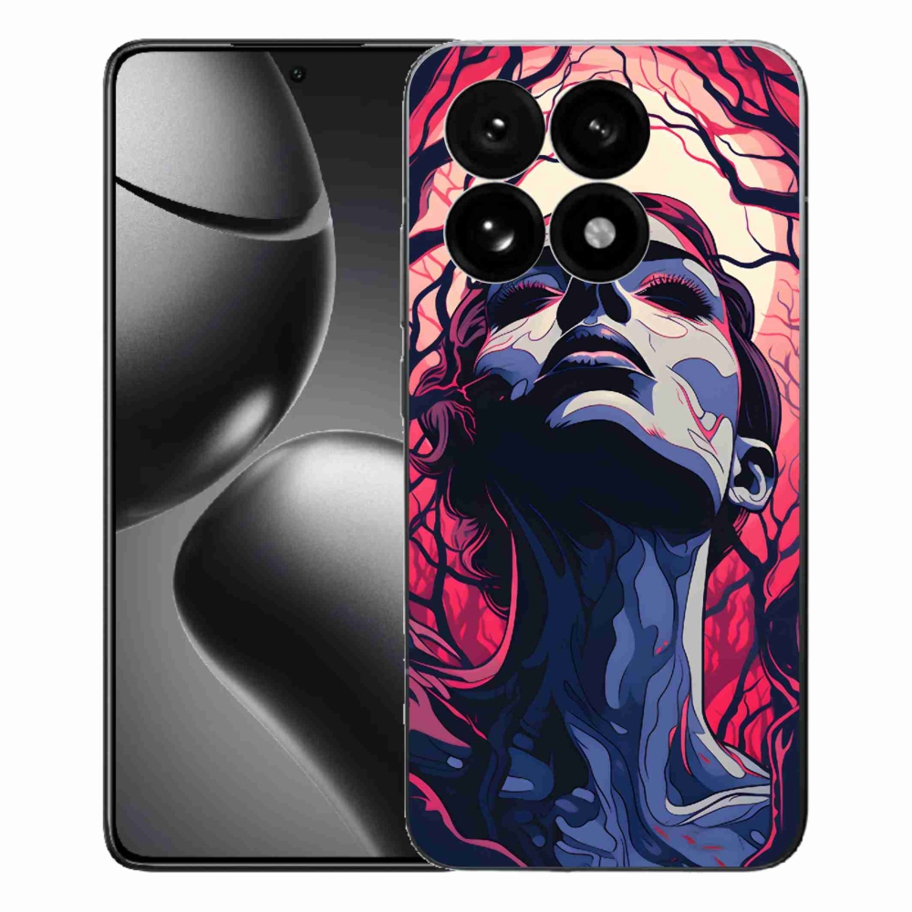 Gél borítás mmCase a Xiaomi 15T-hez - absztrakt arc
