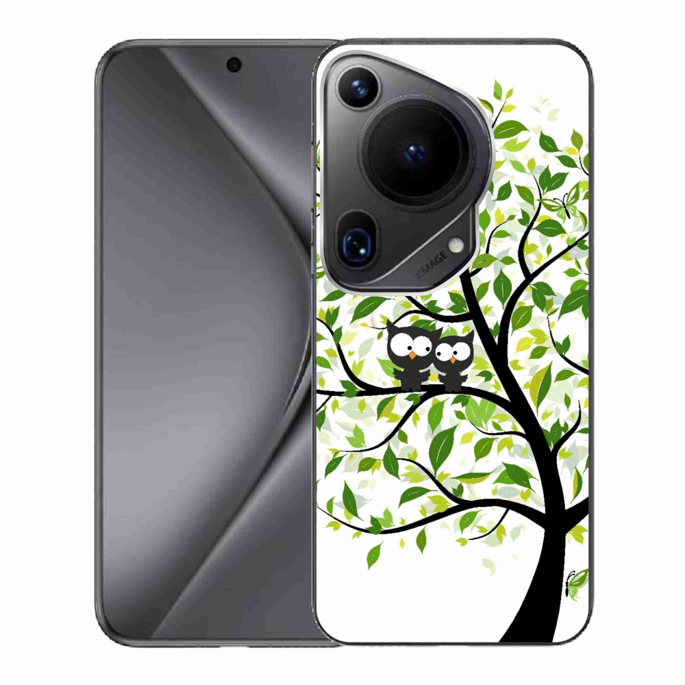 Gél borító mmCase a Huawei Pura 70 Ultra számára - baglyok a fán