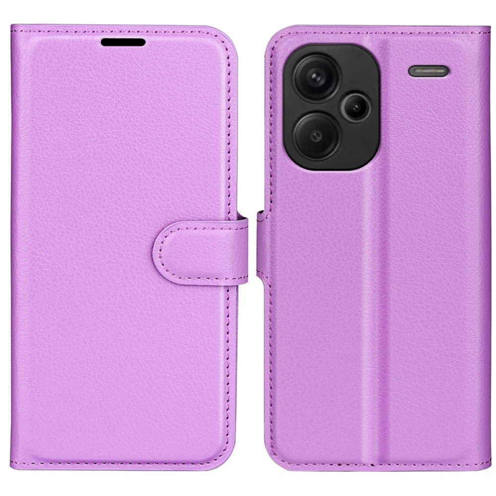 Litchi könyv tok Xiaomi Redmi Note 13 Pro+ 5G - lila