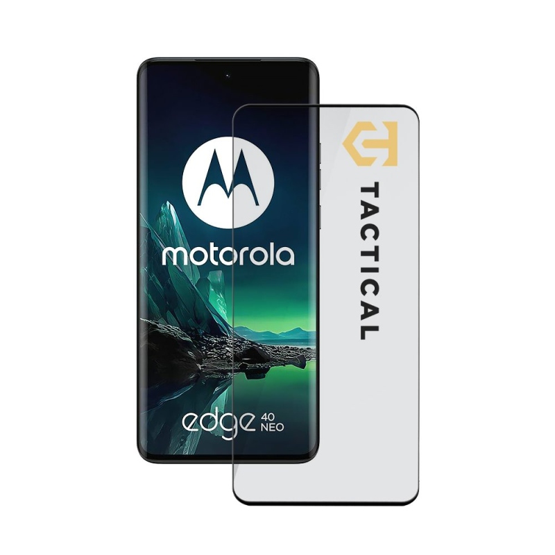 Tactical Glass Shield 5D üveg a Motorola Edge 40 Neo fekete verziójához
