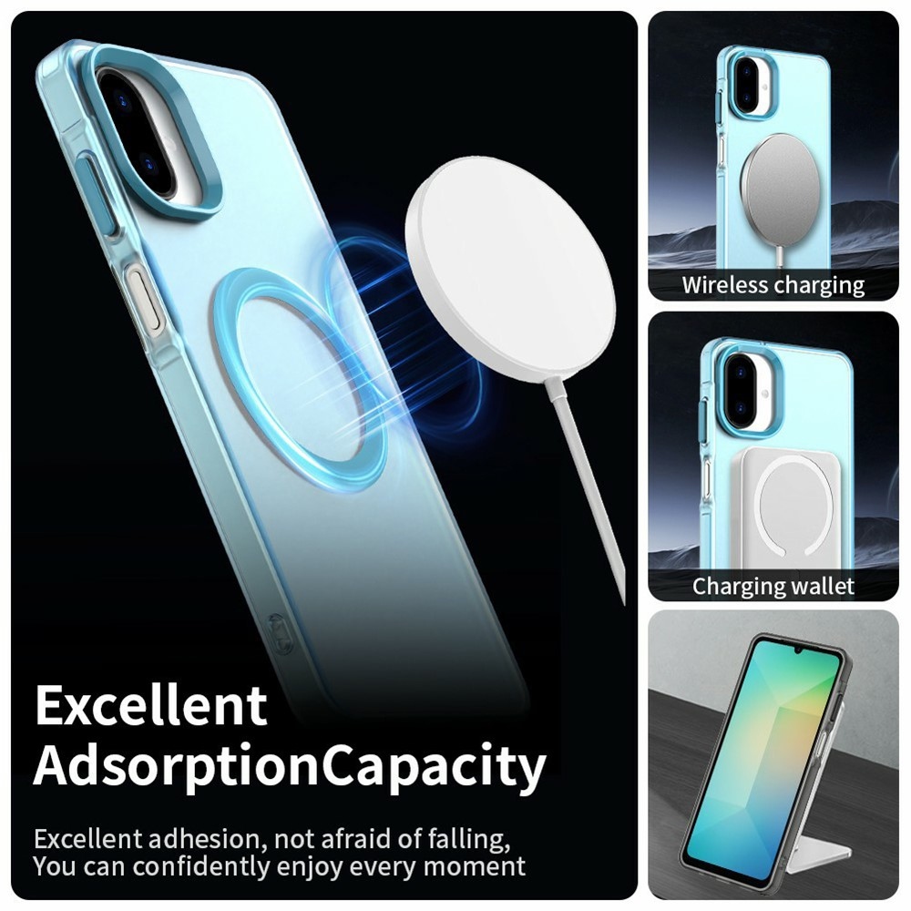 Candy zselés tok MagSafe Samsung Galaxy A07 4G - kék