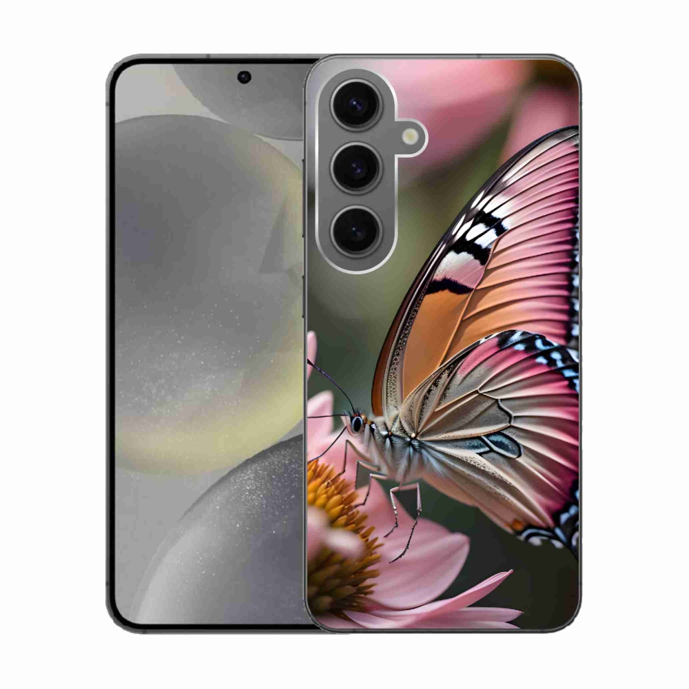 Gél védőhuzat mmCase Samsung Galaxy S24 készülékhez - színes pillangó