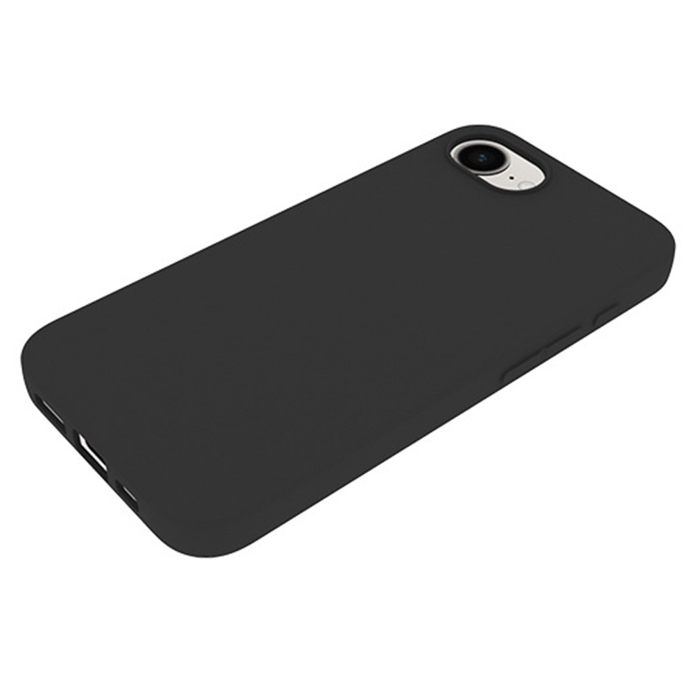 Matt zselés tok iPhone 16e készülékhez - fekete
