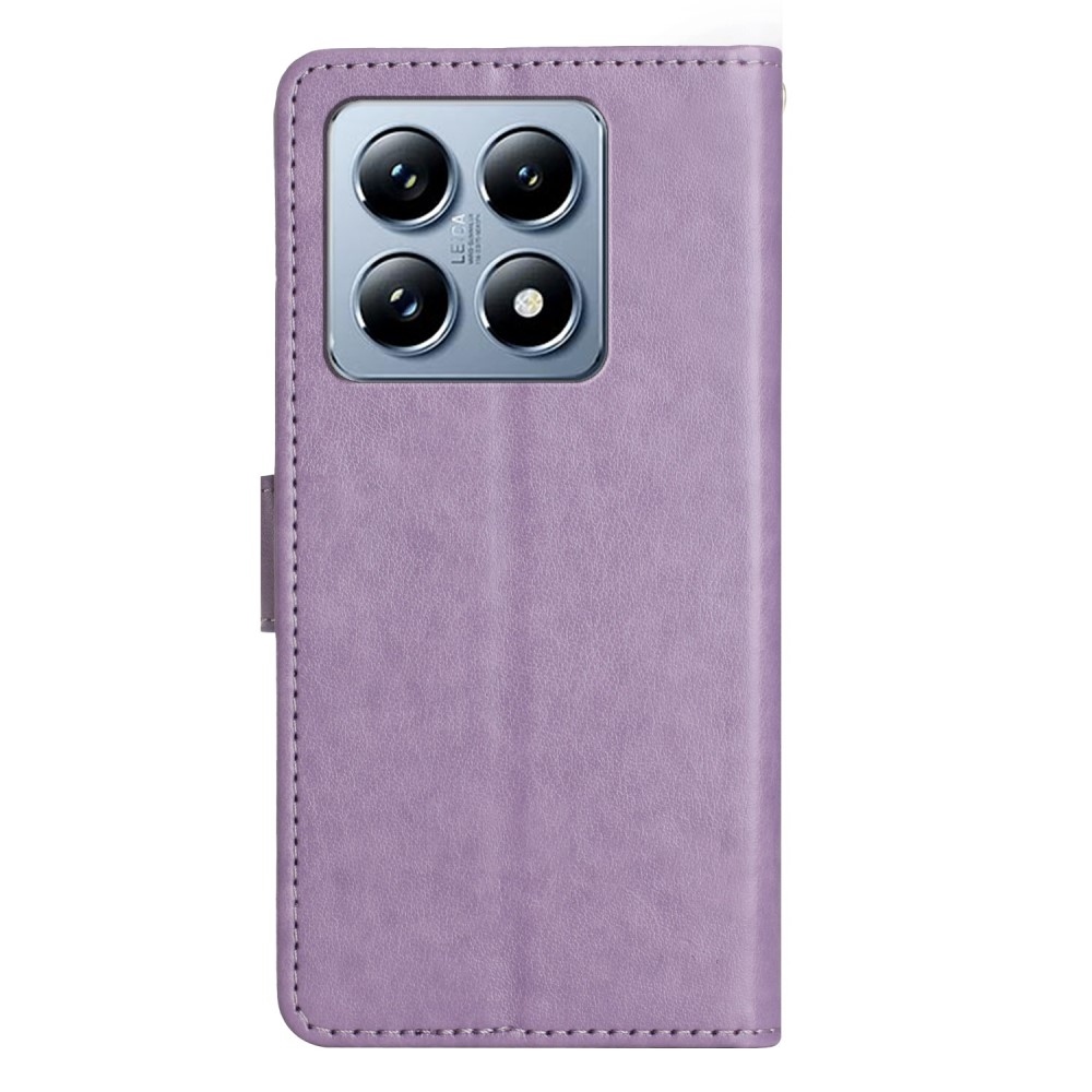 Virágok könyve tok Xiaomi 14T Pro - világos lila