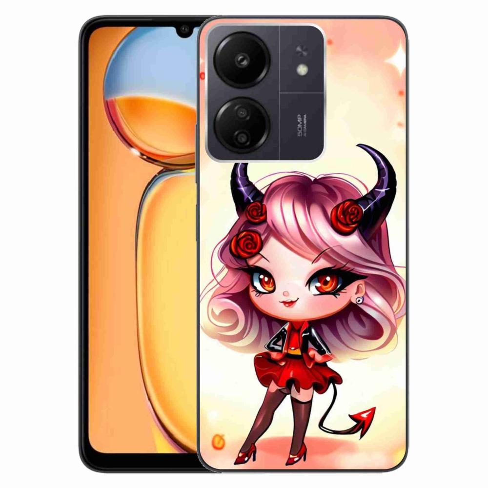 Gél borító mmCase a Xiaomi Poco C65/Redmi 13C számára - rajzfilm ördög