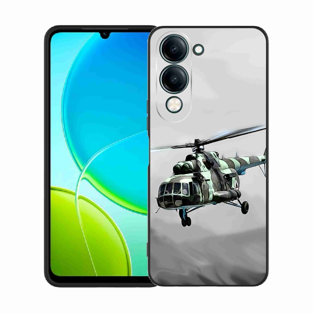 Gél borító mmCase a Vivo Y29s 5G-hez - katonai helikopter