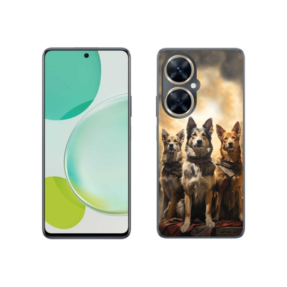 Gél borítás mmCase a Huawei Nova 11i készülékhez - három kutya