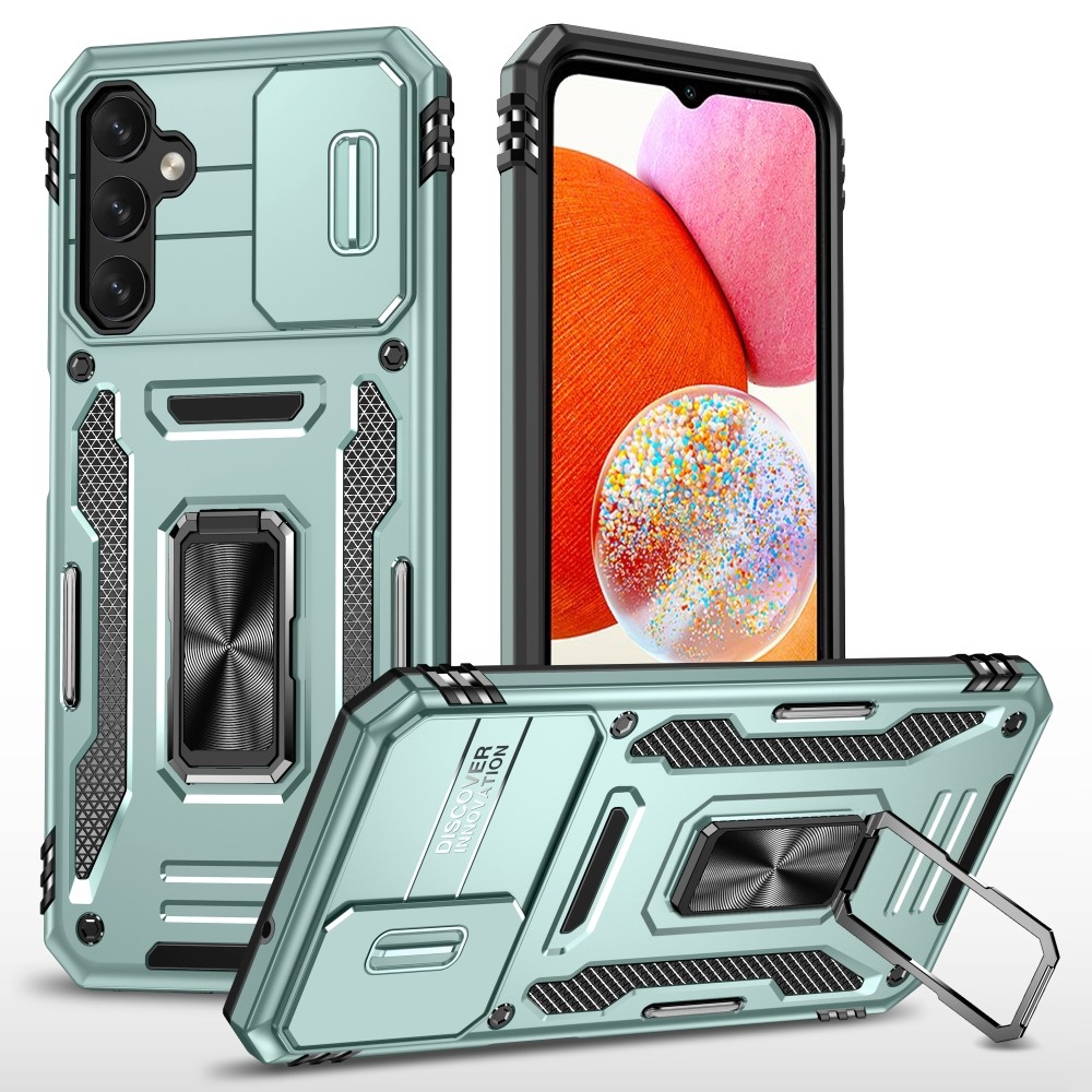 Lencseálló hibrid borítás Samsung Galaxy A15 4G/5G készülékhez - világoszöld