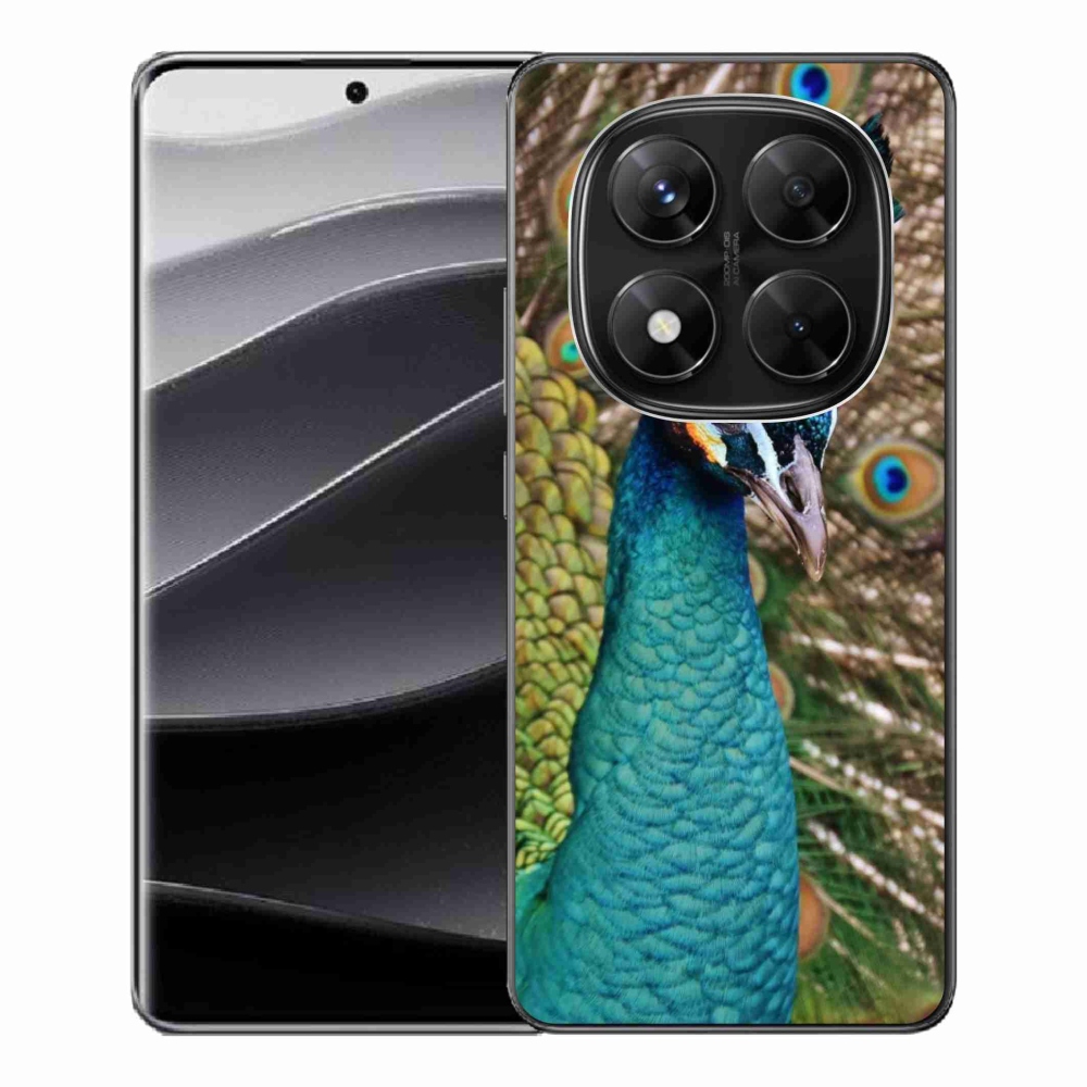 Zselés borítás mmCase a Xiaomi Redmi Note 14 Pro 5G/Poco X7 5G számára - páva