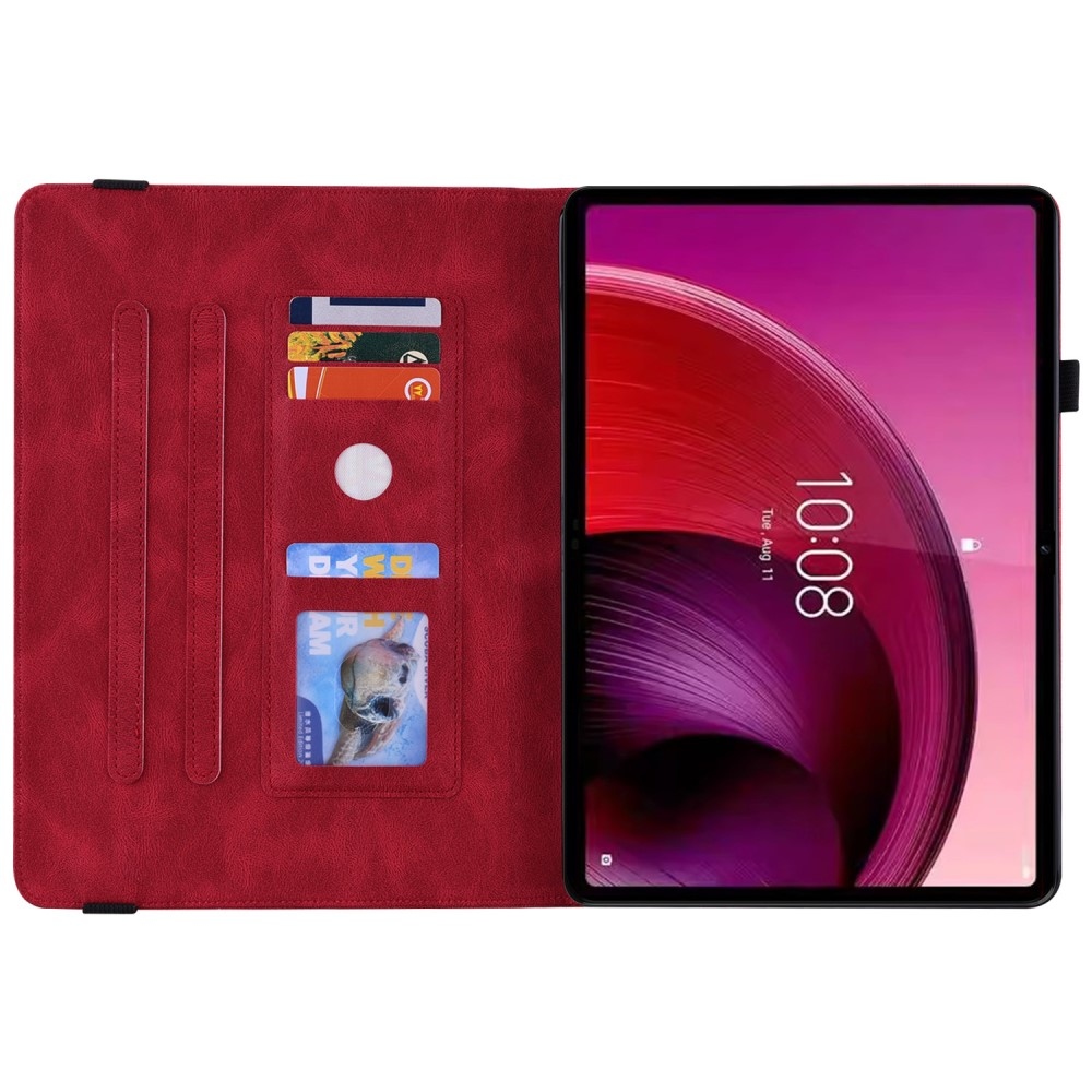 Impresszum záró tok a Lenovo Tab M10 5G-hez - piros