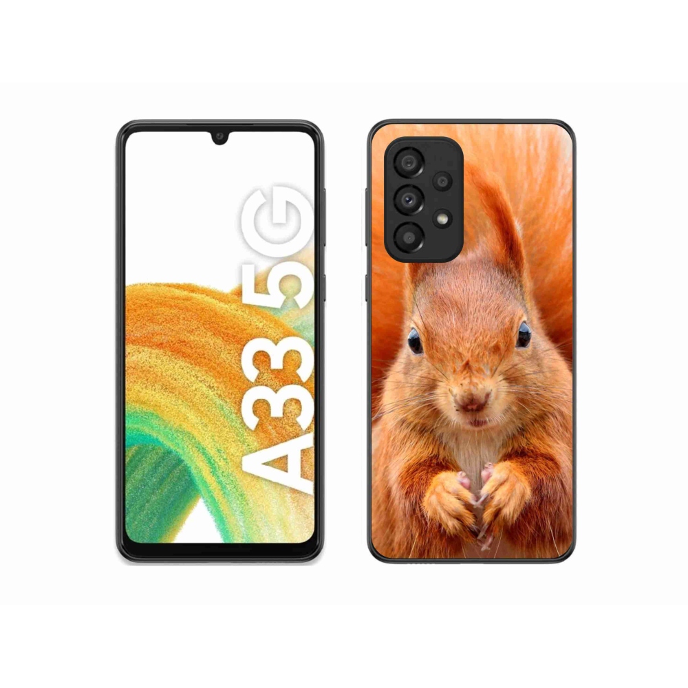 Zselés borítás mmCase Samsung Galaxy A33 5G - mókus