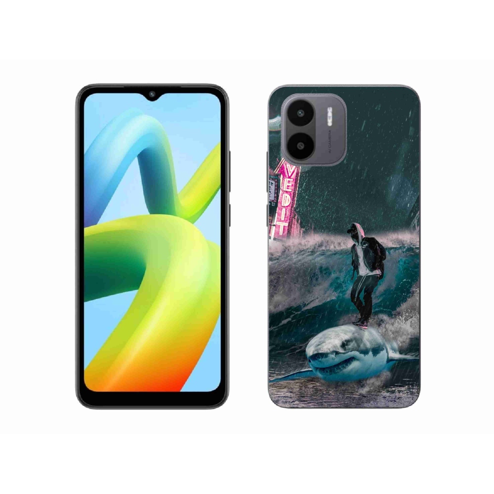 Zselés borítás mmCase a Xiaomi Redmi A1/Redmi A2 - cápa számára