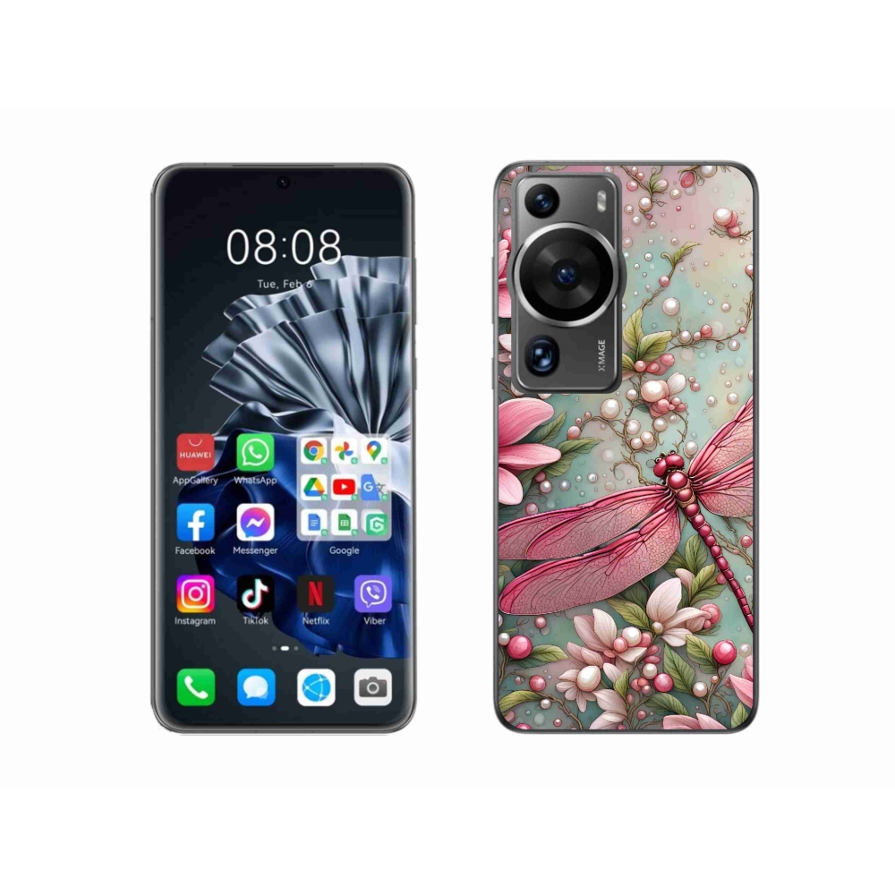 Gél borítás mmCase a Huawei P60 Pro készülékhez - szitakötő
