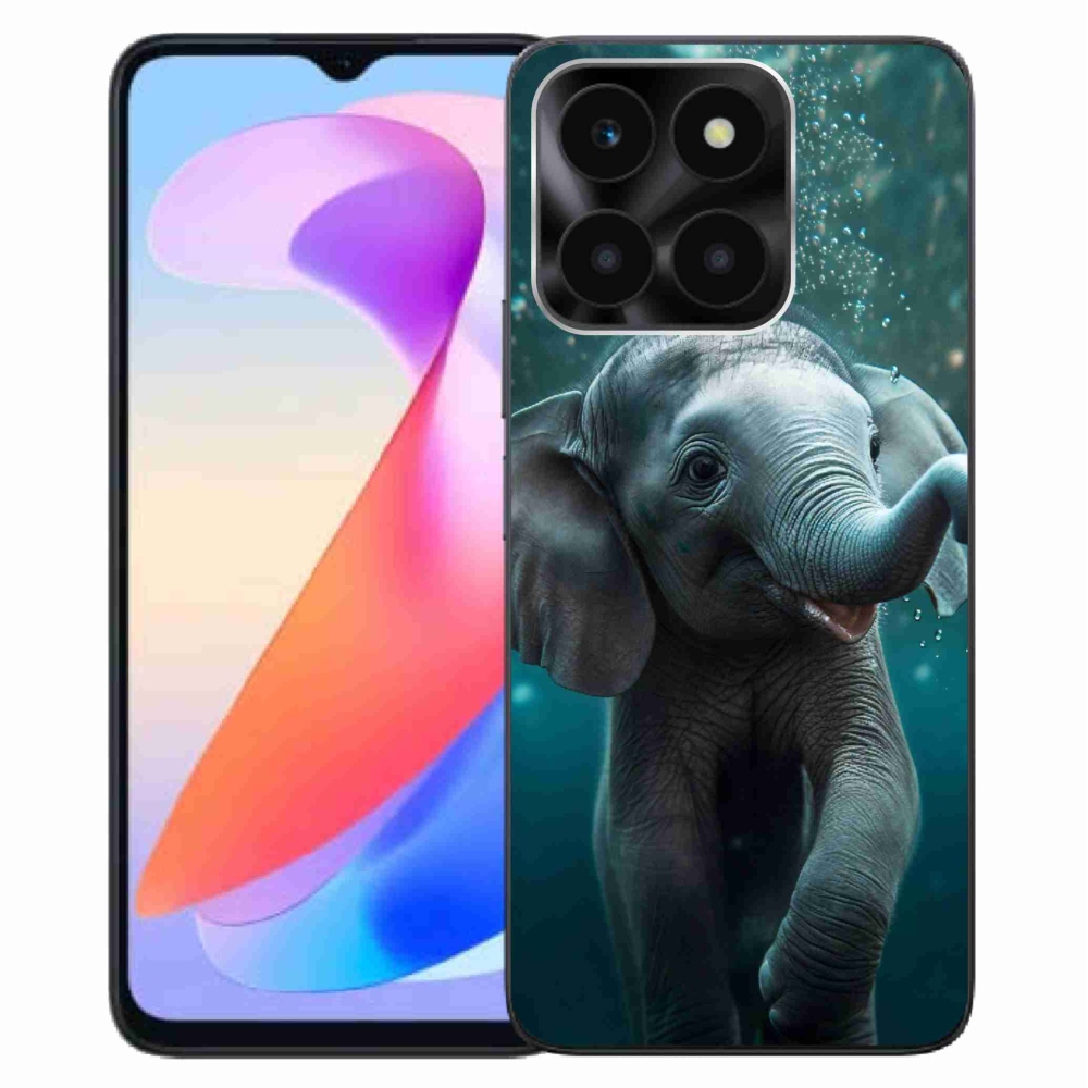 Zselés borítás mmCase a Honor X6a számára - elefánt a víz alatt