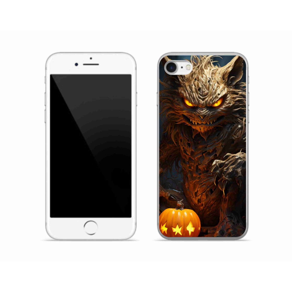 Zselés borítás mmCase iPhone SE (2020) - Halloween szörnyeteghez
