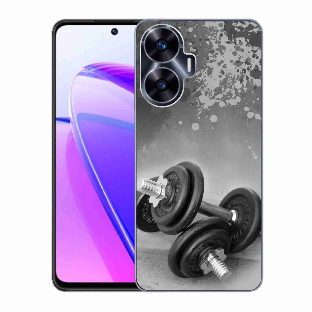 Zselés borítás mmCase a Realme C55 készülékhez - súlyzók 1