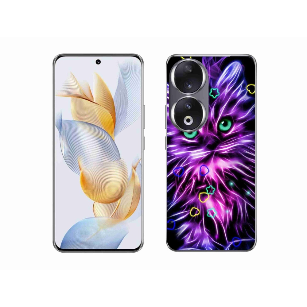 Zselés borítás mmCase a Honor 90-hez - absztrakt macska