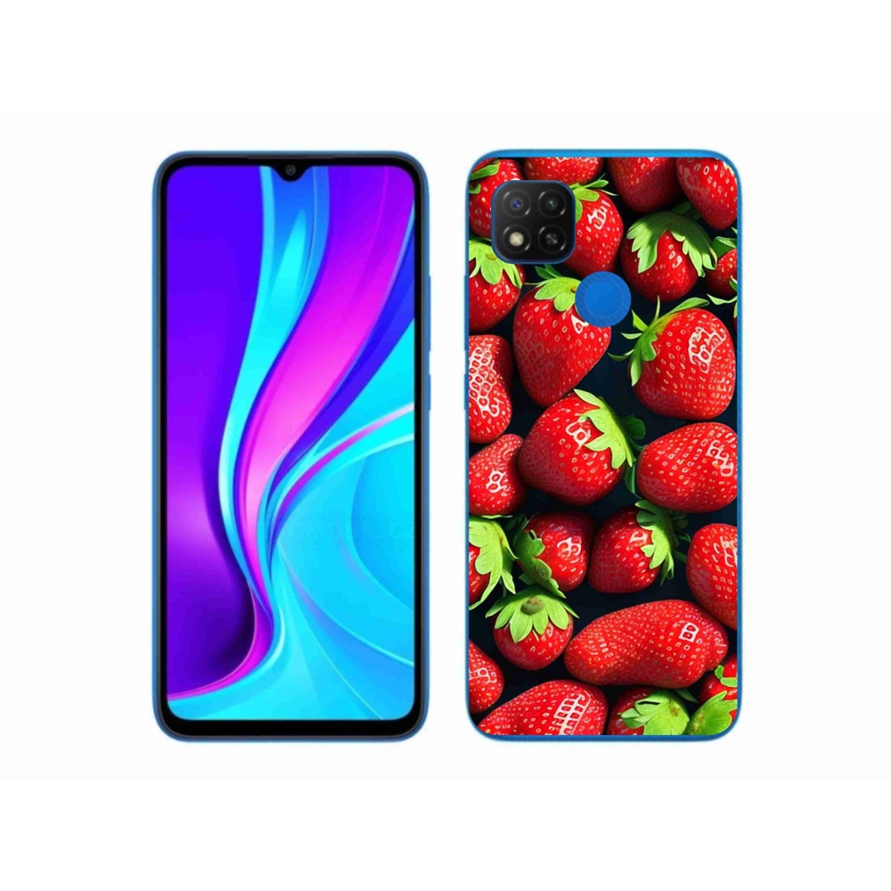 Gél borítás mmCase a Xiaomi Redmi 9C-hez - eper