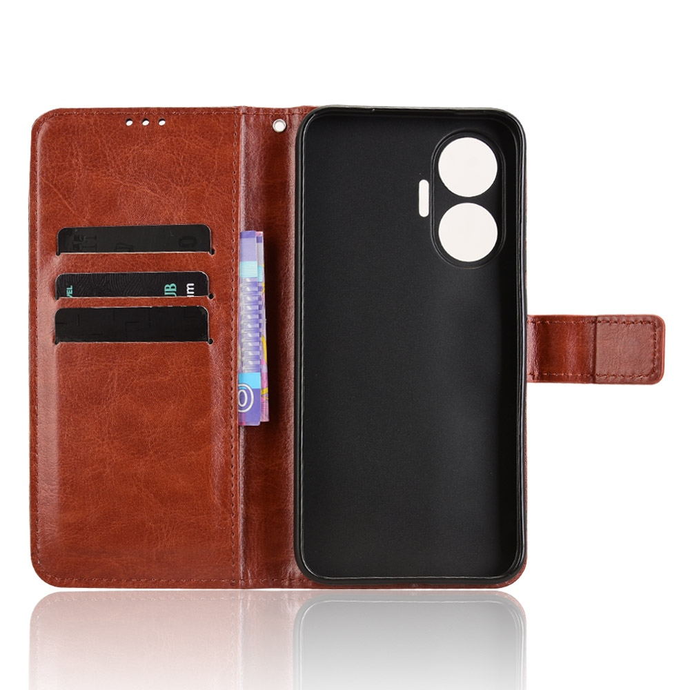Őrült könyv tok a Xiaomi Poco F7 5G-hez - barna színű