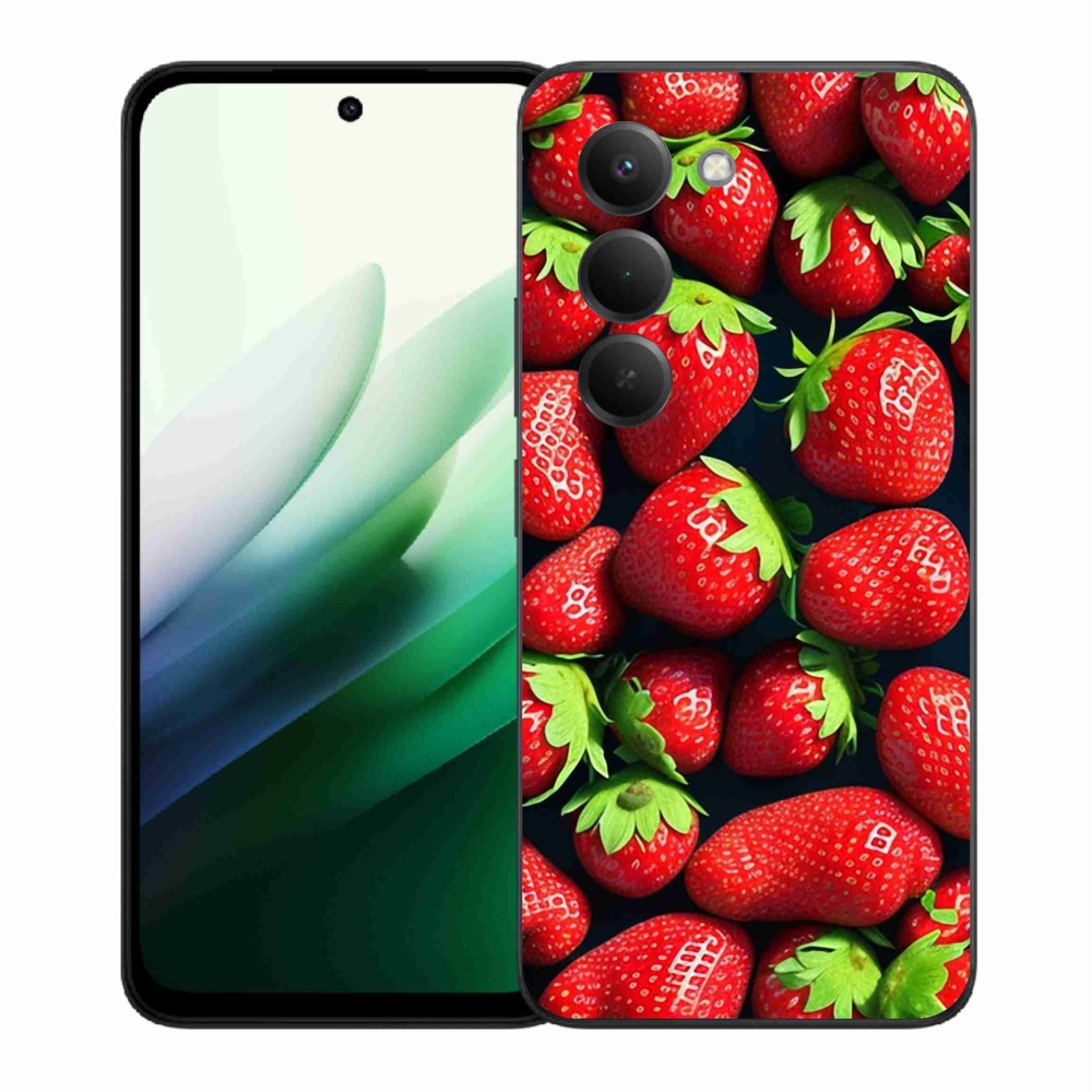 Gél borítás mmCase a Xiaomi Redmi 15 5G-hez - eper