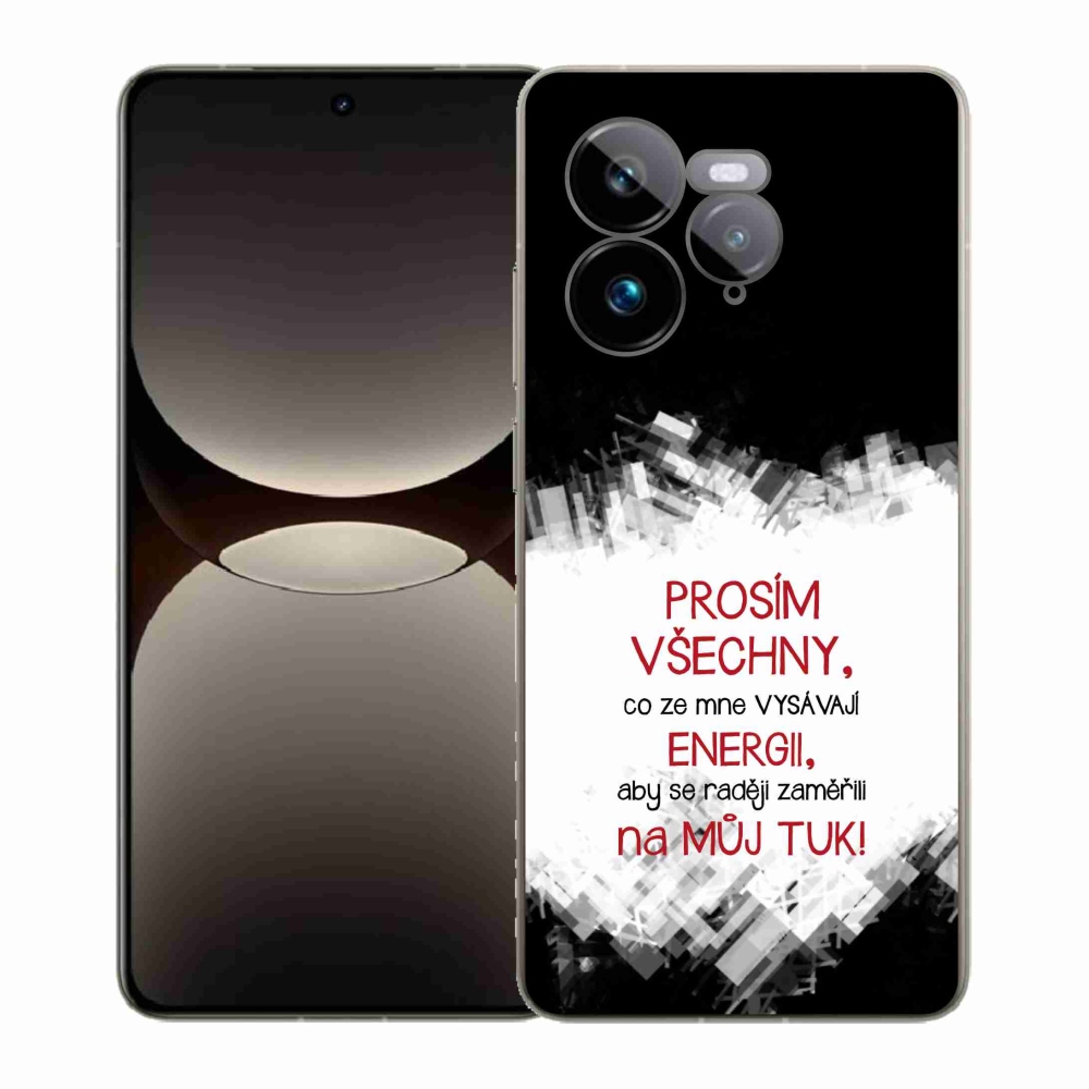 Gél borító mmCase a Realme GT 7 Pro 5G számára - vicces szöveg 1 piros