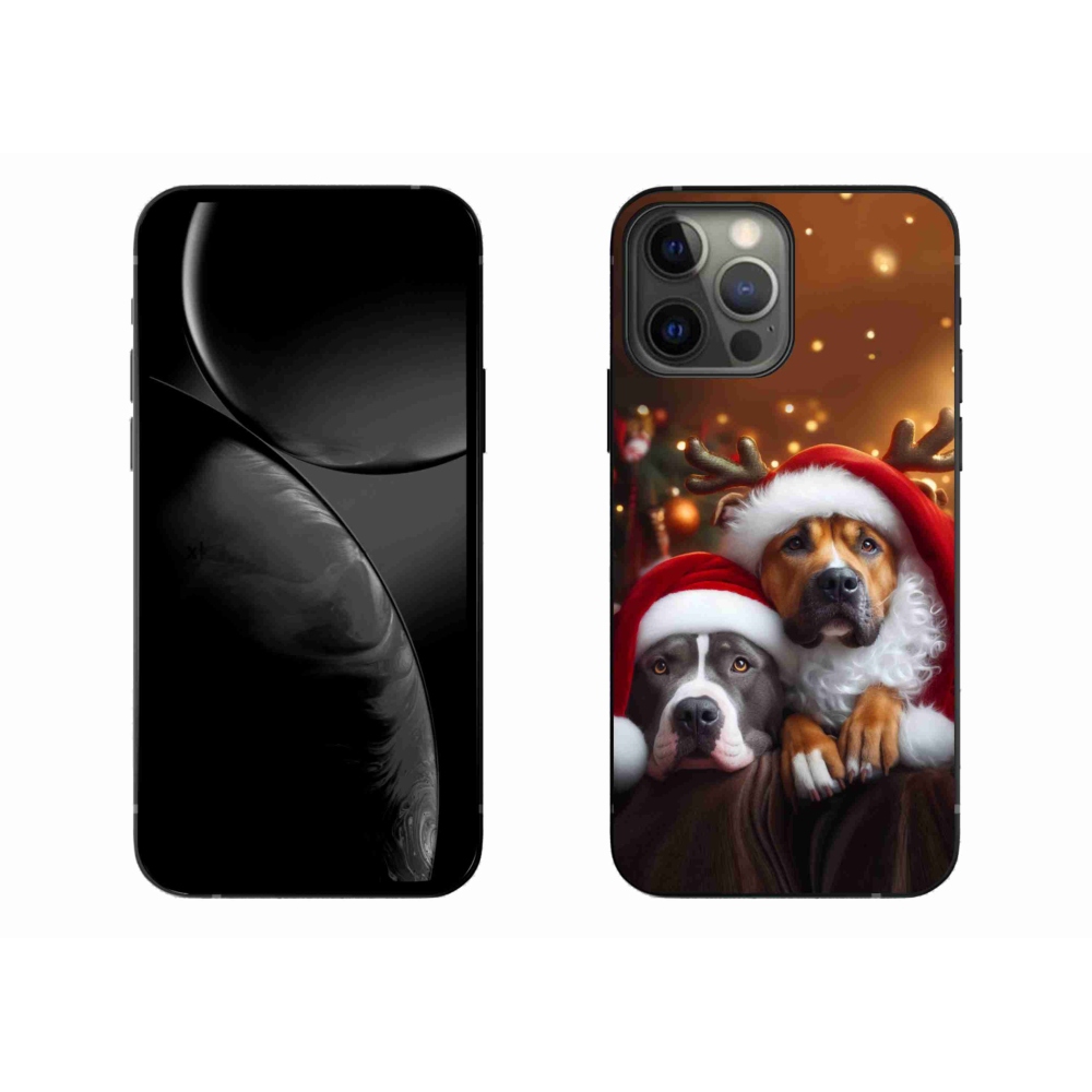 Gél borítás mmCase iPhone 13 Pro Max 6.7 - Karácsonyi kutyákhoz